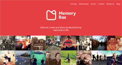 Desktop Screenshot of memoryboxstories.com